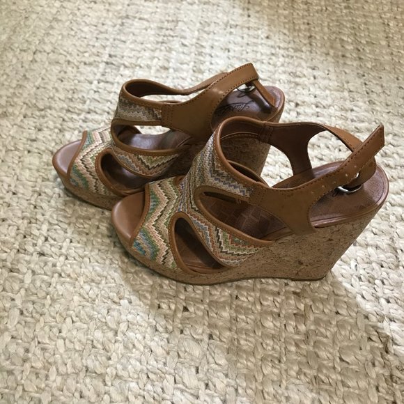 Lucky Brand Riedel Woven Cork Wedge - Picture 4 of 4